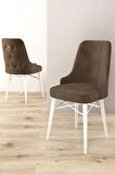 Rovena Mona Beyaz 80x132 Açılabilir Mdf Mutfak Masası Takımı 4 Adet Sandalye+1 Bench