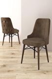 Rovena Mona Barok 80x132 Açılabilir Mdf Mutfak Masası Takımı 4 Adet Sandalye