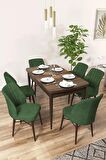 Rovena Arel Barok 80x132 Açılabilir Mdf Yemek Odası Takımı 6 Adet Sandalye