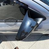 Citroen C4 Cactus 2014-2017 Uyumlu Batman Yarasa Ayna Kapağı Piano Black ABS Plastik