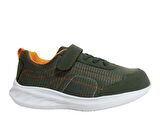 Polaris Haki Turuncu Cırtlı Sneakers Spor Ayakkabı