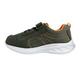 Polaris Haki Turuncu Cırtlı Sneakers Spor Ayakkabı