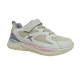 Kinetix Beyaz Lila Pembe Cırtlı Sneakers Spor Ayakkabı
