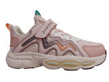 Jump Pembe Bej Mint Cırtlı Anatomik Comfort Çocuk Spor Ayakkabı