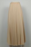Pliseli Krep Etek Bej 4339