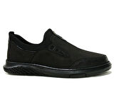 Birkan Siyah Bağcıksız Anatomik Comfort Casual Ayakkabı