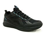 Jump Siyah Mavi Sneakers Bağcıklı Spor Ayakkabı