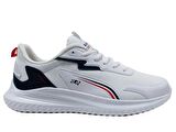 Kinetix Beyaz Lacivert Kırmızı Running Bağcıklı Spor Ayakkabı
