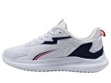 Kinetix Beyaz Lacivert Kırmızı Running Bağcıklı Spor Ayakkabı