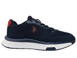 U.S. Polo ASSN. Lacivert Kırmızı Bağcıklı Sneakers Spor Ayakkabı