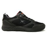 Kinetix Siyah Kırmızı Bağcıklı Running Sneakers Spor Ayakkabı