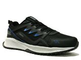 Kinetix Siyah Saks Mavi Gri Bağcıklı Sneakers Spor Ayakkabı