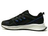 Kinetix Siyah Saks Mavi Gri Bağcıklı Sneakers Spor Ayakkabı
