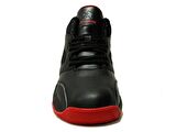 Jump Siyah Kırmızı Bağcıklı Boğazlı Basket Sneakers Spor Ayakkabı