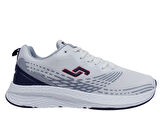Jump Beyaz Lacivert Gri Bağcıklı Sneakers Spor Ayakkabı