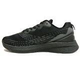 Jump Siyah Gri Bağcıklı Sneakers Spor Ayakkabı