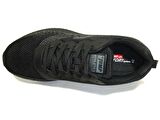 Jump Siyah Gri Bağcıklı Sneakers Spor Ayakkabı