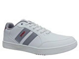 Jump Beyaz Gri Kırmızı Bağcıklı Sneakers Spor Ayakkabı