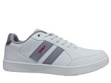 Jump Beyaz Gri Kırmızı Bağcıklı Sneakers Spor Ayakkabı