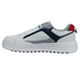  Jump Beyaz Lacivert Kırmızı Bağcıklı Sneakers Spor Ayakkabı