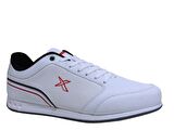 Kinetix Beyaz Kırmızı Gri Bağcıklı Sneakers Spor Ayakkabı 