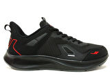 Lescon Siyah Kırmızı Gri Sneakers Bağcıklı Spor Ayakkabı