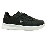Wickers Siyah Beyaz Bağcıklı Sneakers Spor Ayakkabı