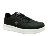 Wickers Siyah Beyaz Bağcıklı Sneakers Spor Ayakkabı
