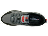 Wickers Füme Gri Kırmızı Bağcıklı Sneakers Spor Ayakkabı