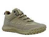 G-Class Bej Krem Bağcıklı Boğazlı Sneakers Spor Ayakkabı