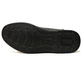 Egelioğlu Siyah Bağcıksız Anatomik Jelli Comfort Erkek Ayakkabı