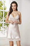 Pierre Cardin Saten Dantelli Gecelik 890 Pudra