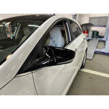 Sts Oto Aksesuar Hyundai I30 2012-2017 Batman Yarasa Ayna Kapağı Piano Black Abs Plastik