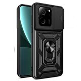 Gpack Xiaomi Mi 13T 13T Pro Kılıf Tank Aramid Sürgülü Vega YüzüklüNano