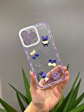 Iphone 14 Pro Max Uyumlu Sevimli Şeffaf Ayıcıklı Silikon Tasarım Kılıf
