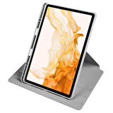 Gpack Samsung Galaxy Tab S9 Plus SM-x810 Kılıf Standlı Katlanabilir Pu Silikon tf2