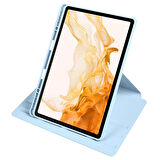 Gpack Samsung Galaxy Tab S9 Plus SM-x810 Kılıf Standlı Katlanabilir Pu Silikon tf2