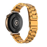 Gpack Garmin Venu 3S 18mm Kordon Metal Sıralı Kordon KRD 04