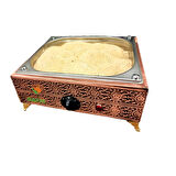 Bakır kumda kahve makinesi orta boy 35x28 cm bakır kumda Kahve 3-4 Cezvelik Safir kumda kahve cihazı