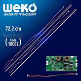 65 UNİVERSAL E-LED 90 LEDLİ (7020) 722MM 360-450MA 90-93V ÇİFT LED+SÜRÜCÜ+KABLO TAKIM (WK-1374)