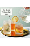 1 Adet y36 330ml Vintage Hobnail Bardak Antika Boncuk Kabartmalı  KahveViski