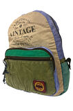 Kaliteli Renkli Vintage Disayn Günlük Sırt Gezi Okul Seyahat Çantası 31 cm x 41 cm