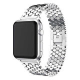 Zore Apple Watch Ultra 49mm Kordon KRD-30 Uyumlu Metal Strap Kayış