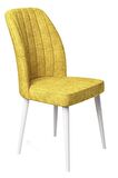 Rovena Zeta Beyaz 80x132 Açılabilir Mdf Mutfak Masası Takımı 4 Adet Sandalye