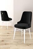Rovena Mona Beyaz Mermer 80x132 Açılabilir Mdf Mutfak Masası Takımı 4 Adet Sandalye+1 Bench