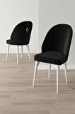 Rovena Arjeta Beyaz 80x132 Açılabilir Mdf Mutfak Masası Takımı 4 Adet Sandalye+1 Bench