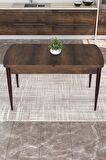 Rovena Flora Barok 80x132 Açılabilir Mdf Mutfak Masası Takımı 6 Adet Sandalye