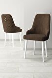Rovena Eylül Beyaz 80x132 Açılabilir Mdf Mutfak Masası Takımı 4 Adet Sandalye