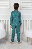 Yılbaşı Temalı Baston Şeker Desenli %100 Pamuk Unisex Pijama Takımı