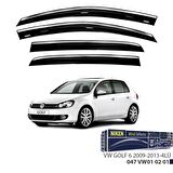 Volkswagen Golf 6 Niken Kromlu Cam Rüzgarlığı 4lü Set 2009 2013